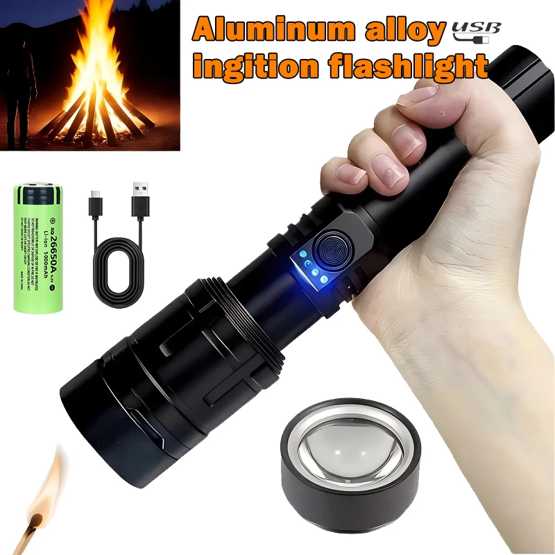 Outdoor Camping Adventure Lamp - Ultra Mocna Latarka Skupiająca Światło, Wodoodporna