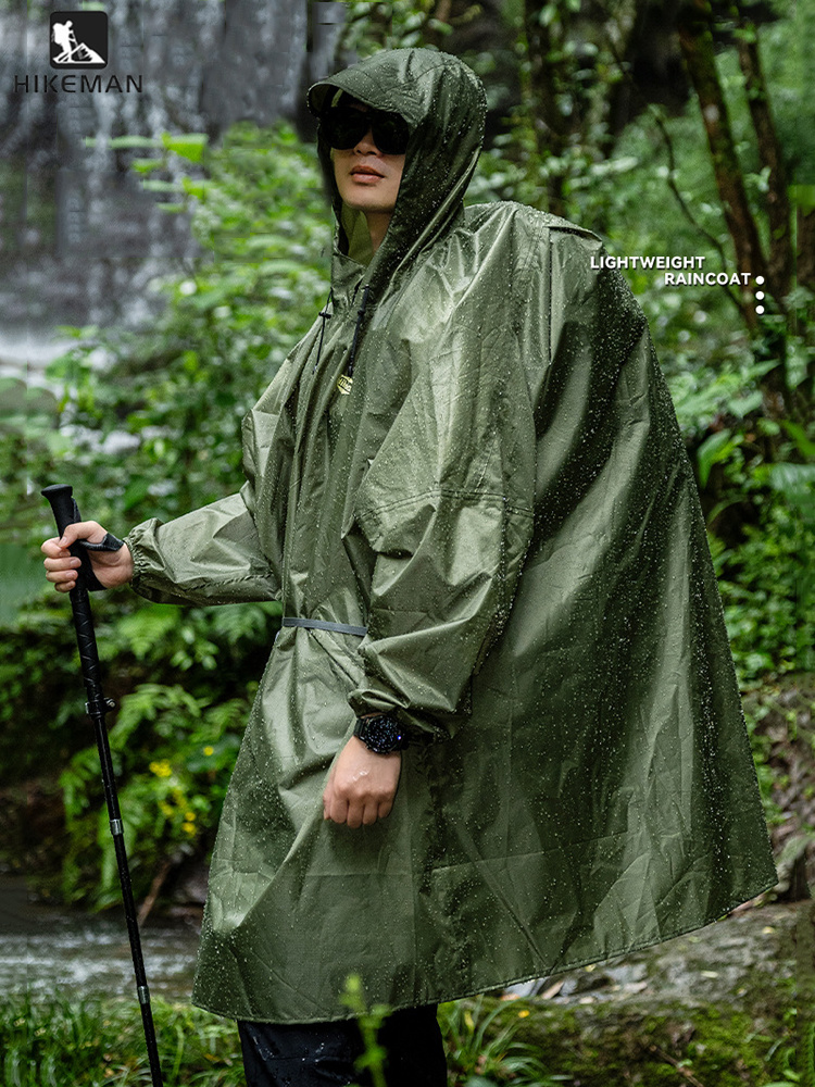 Outdoor Camping Jacket - Ultralekki płaszcz przeciwdeszczowy z zamkiem błyskawicznym,