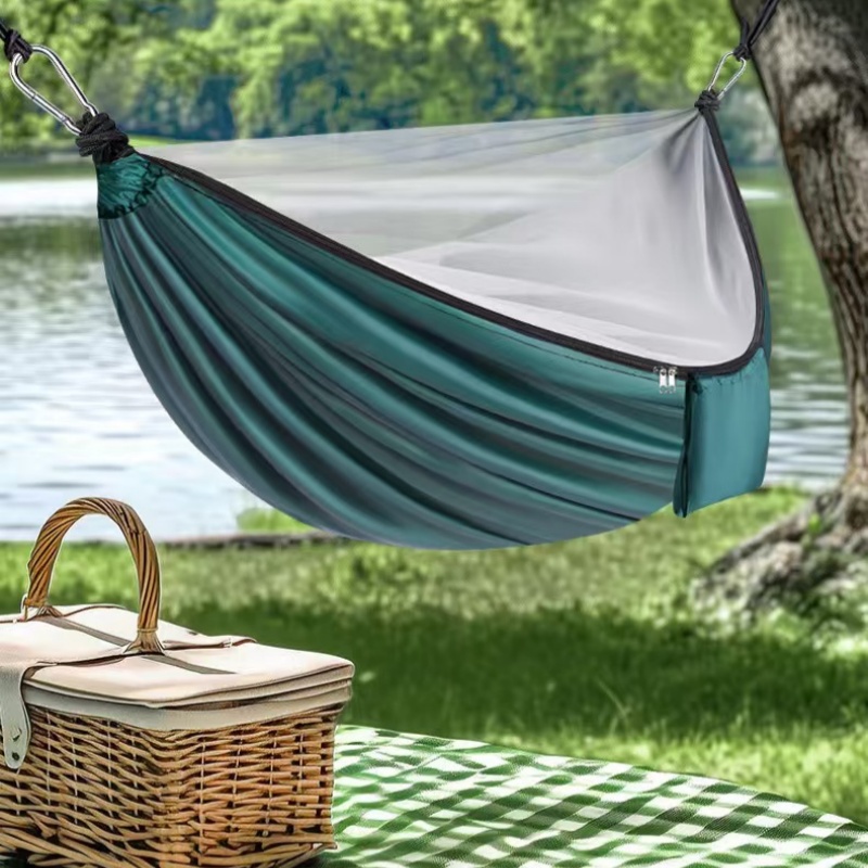 Camping Hammock - Hamak na zewnątrz odporny na komary,