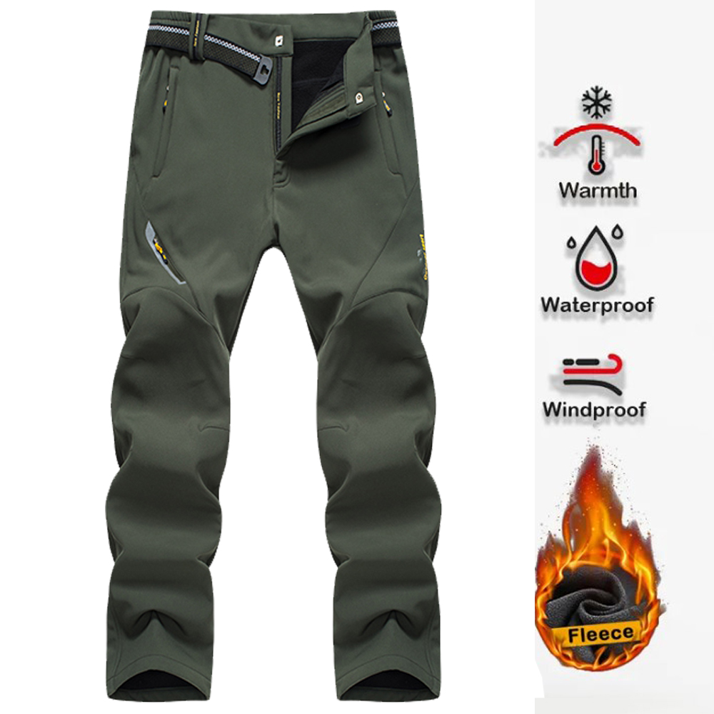 Outdoor Camping Jacket - Męskie spodnie turystyczne Softshell spodnie outdoorowe