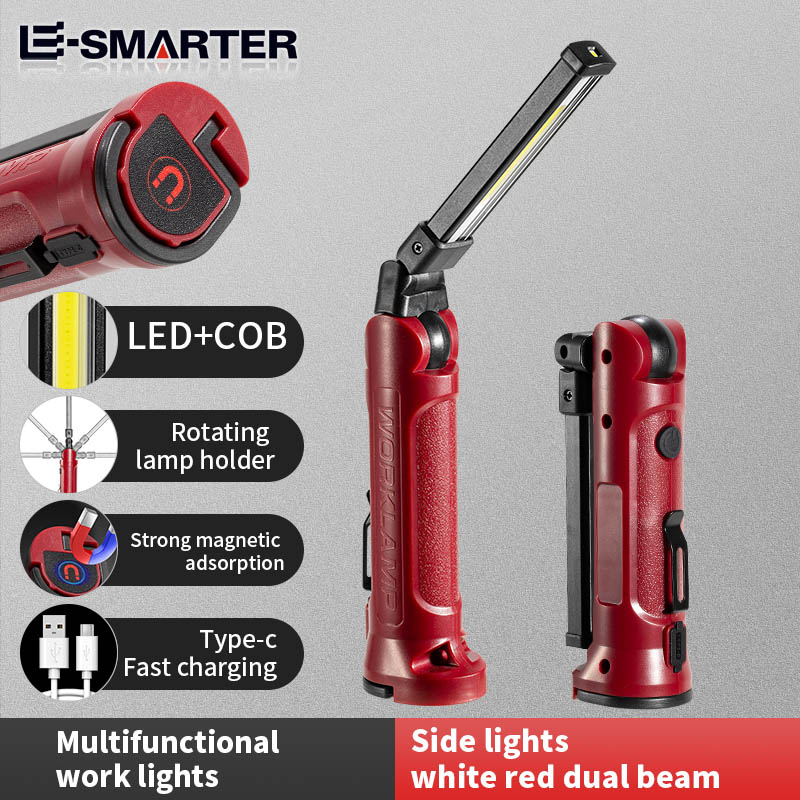 Outdoor Camping Glamping - Lampa robocza LED COB, ładowalna, składana