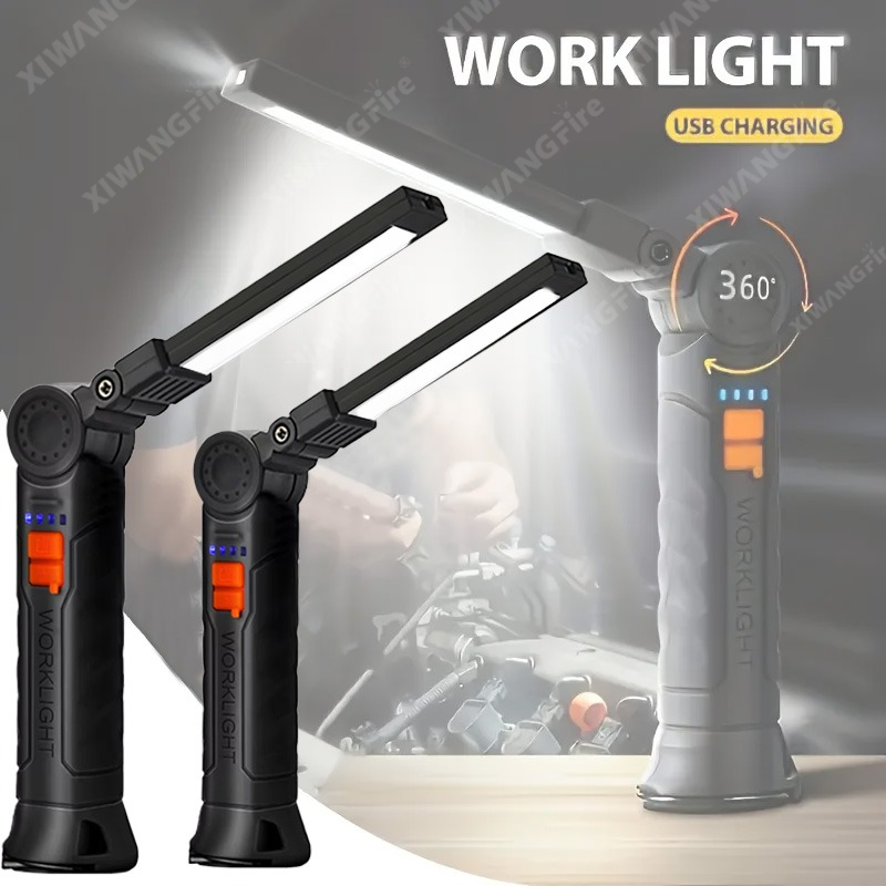 Outdoor Camping Glamping - Akumulatorowa latarka LED z magnesem i