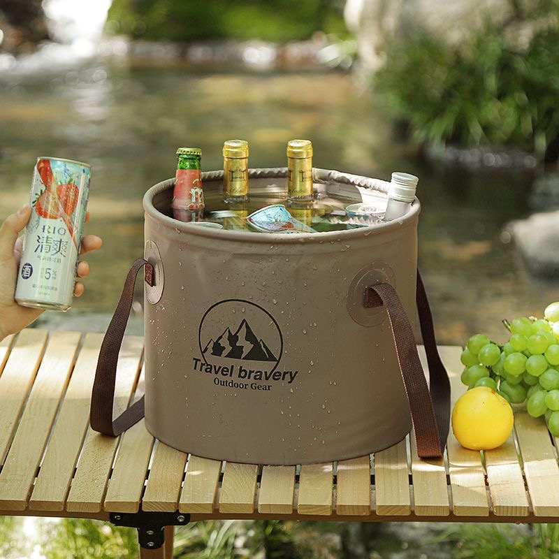 Outdoor Camping Outlet - Składane wiadro samochodowe, wodoodporne, składane umywalki,