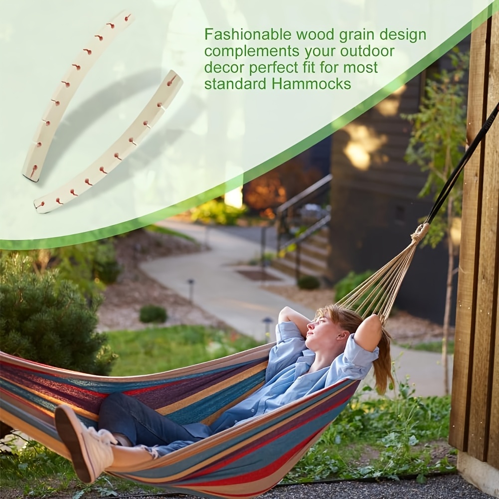 Camping Hammock - 2 szt. Odłączane drewniane rozpórki do