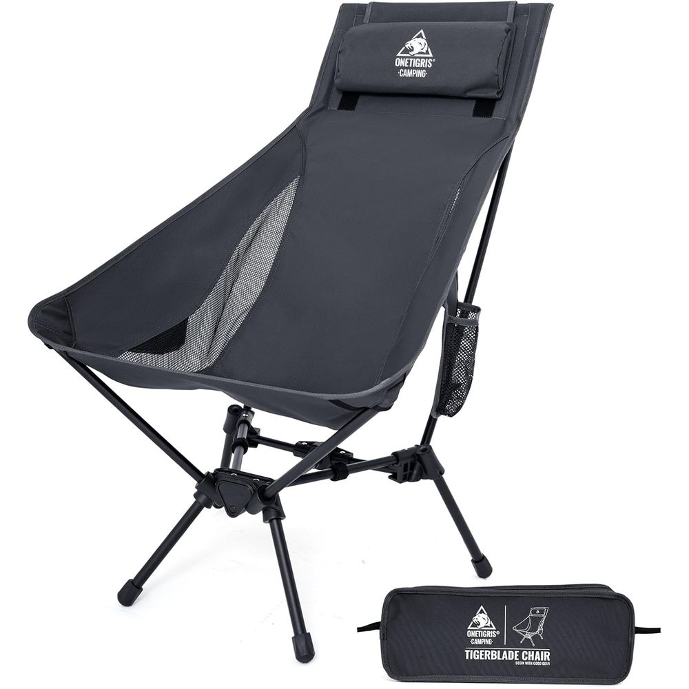 Folding Chair - Krzesło kempingowe Tigerblade z wysokim oparciem
