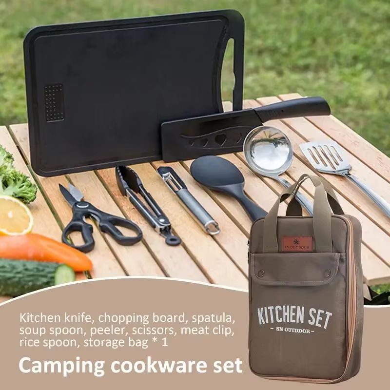 8-częściowy zestaw naczyń kuch – Outdoor Camping Kitchen With Sink recenzja i cena