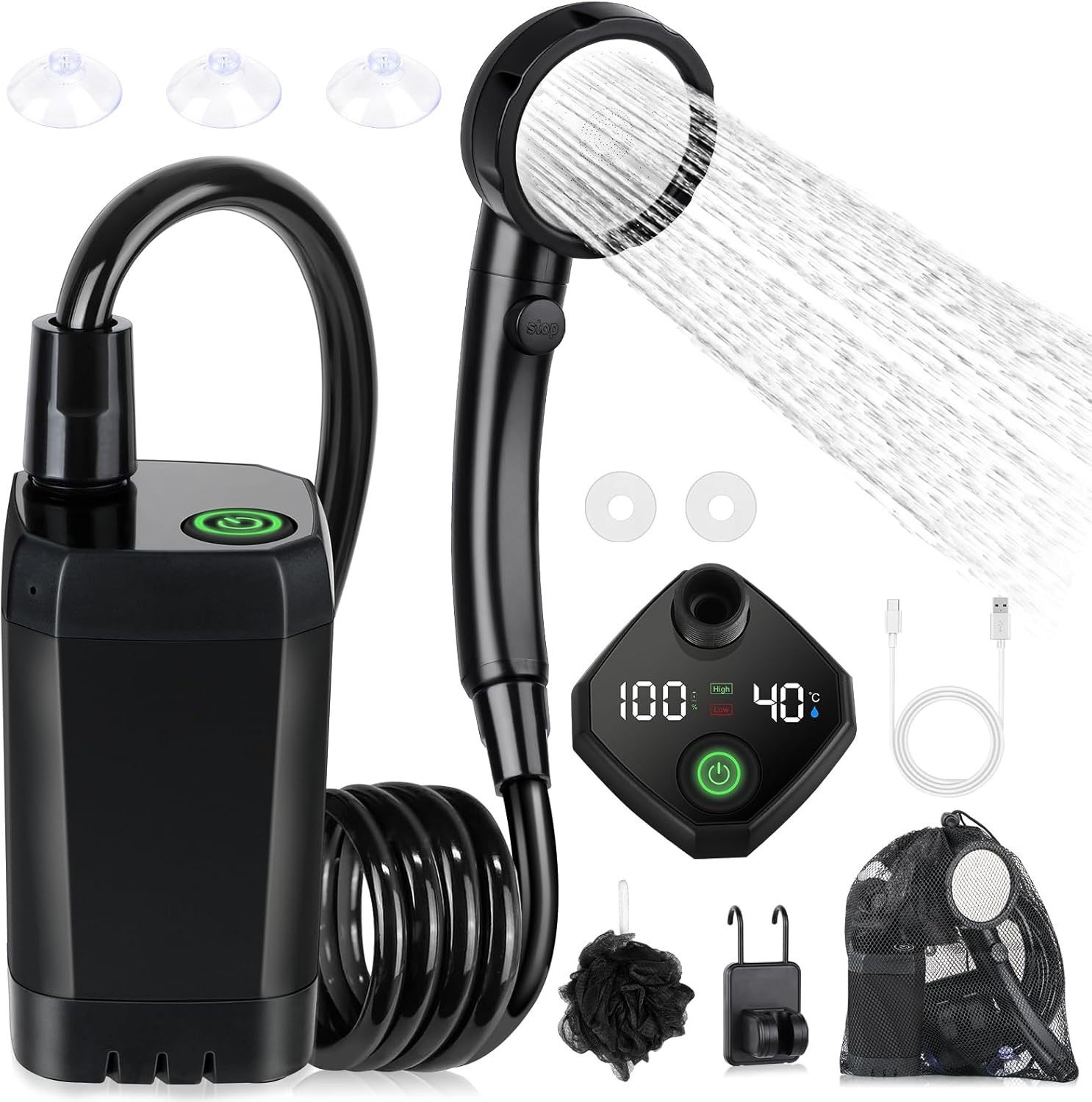 Przenośny, samozasysający, ele – Portable Camping Shower recenzja i cena