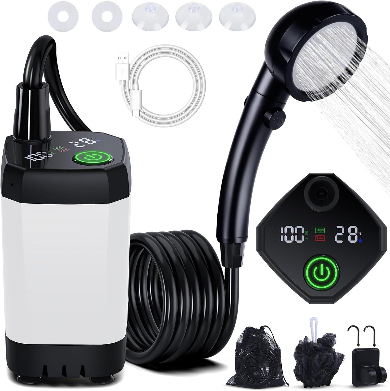 Przenośny, samozasysający, ele – Portable Camping Shower recenzja i cena