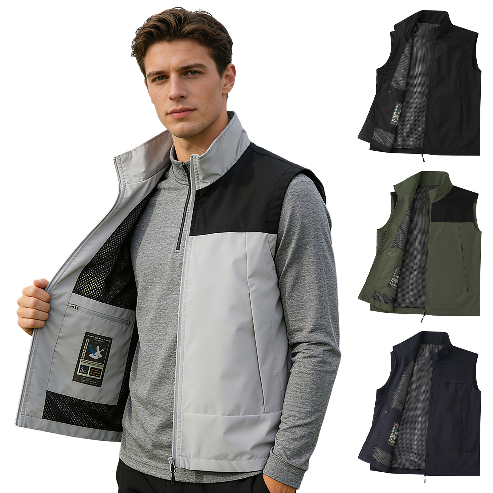 # M-5XL Męska kamizelka golfow – Outdoor Camping Jacket recenzja i cena