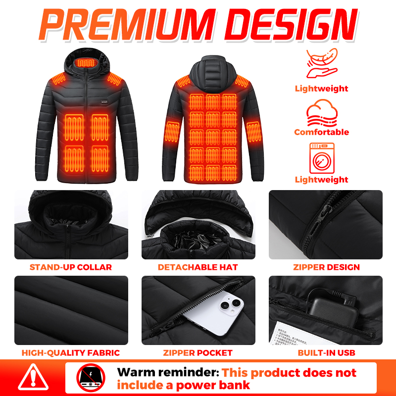 Kurtka z podgrzewanymi element – Outdoor Camping Jacket recenzja i cena