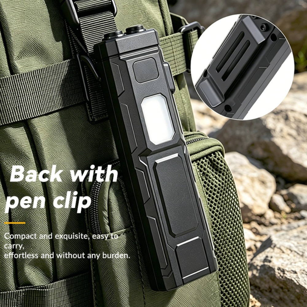 Latarka LED COB EDC z klipsem  – Outdoor Camping Glamping recenzja i cena