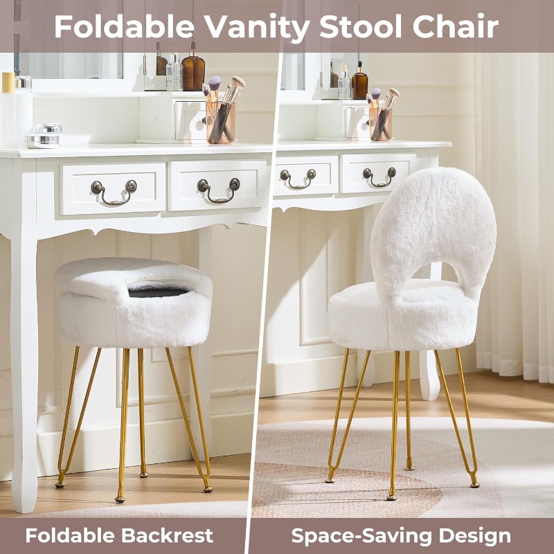 Krzesło i taboret do toaletki  – Folding Chair recenzja i cena