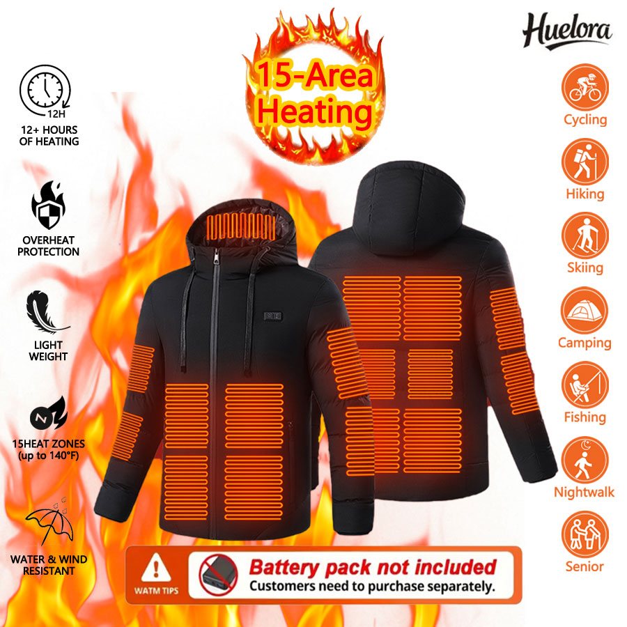 Kurtka grzewcza Huelora 11 Are – Outdoor Camping Jacket recenzja i cena